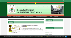 Desktop Screenshot of consulatburkinaparis.org